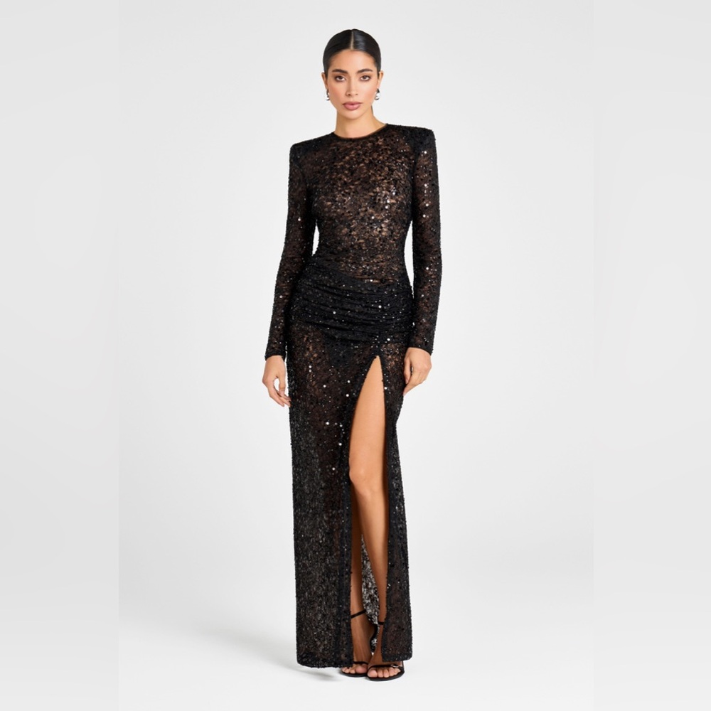 NWT NADINE MERABI Neve Black Dress